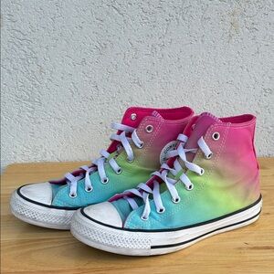 Converse Pink and Blue Gradient High-Tops